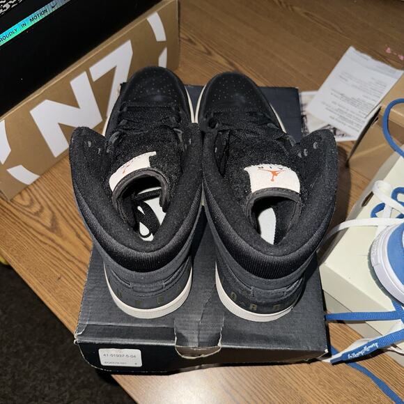 Size 9 - Air Jordan 1 Retro Mid Black Olive Canvas main image 6